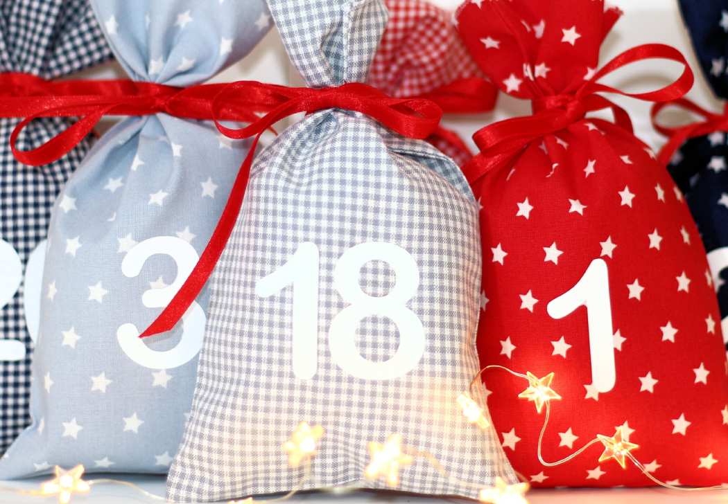 Adventskalender Stoffbeutel
